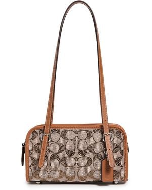 COACH The Originals Crystal Signature Bag - Brown