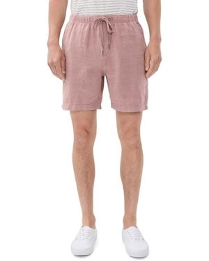 Faherty Essential Linen Shorts 7 - Pink