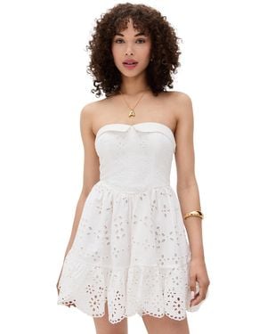 Hemant & Nandita Strapless Mini Dress - White
