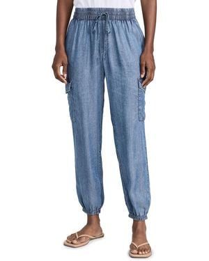 Z Supply Z Uppy Errano Pant Wahed Chabray - Blue