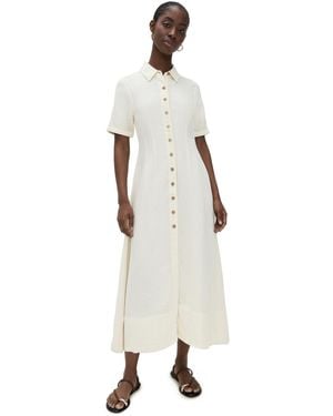 DL1961 Montauk Linen Midi Dress - White