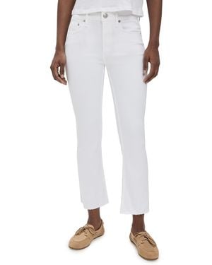 Rag & Bone Flexi Peyton Mid Rise Ankle Bootcut Jeans - White