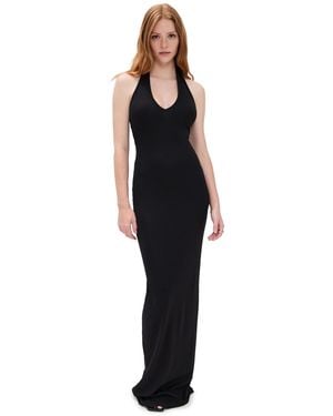 ÉTERNE Halter Maxi Dress - Black