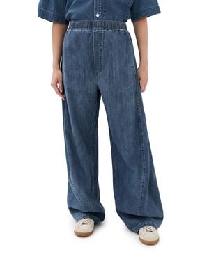 Tibi Summer Denim Winslow Pants - Blue