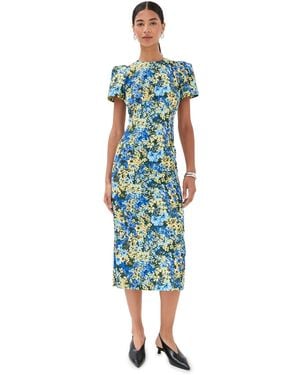 Kika Vargas Sygne Dress - Blue