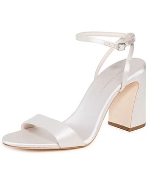 Loeffler Randall Malia Curved Heel Simple Sandals - White