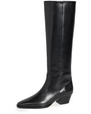 Aeyde Medea Leather Knee-High Boots - Black