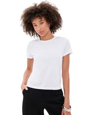 L'Agence Aileen Crew Neck Tee - White