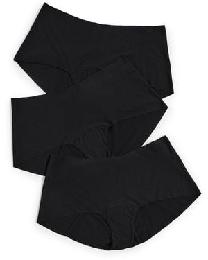 Commando Butter Hipster Panties 3 Pack - Black