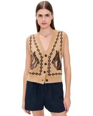 Moon River Sweater Vest - Blue