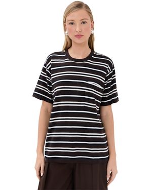 Twp Striped Big Boy Tee - Black