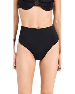 Bahia Maria High Waist Bikini Bottoms - Black
