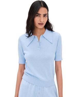 Le Bos Short Sleeve Polo - Blue