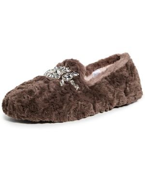 Free People Slumber Party Loafer Slippers - Brown