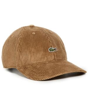 Lacoste Corduroy Cap - White