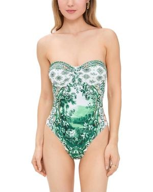 CAMILLA Ruched Cup Underwire One Piece - Green