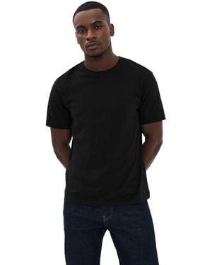 FRAME Short Sleeve Light Cotton Tee - Black