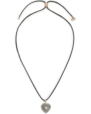 Ettika Heart Pendant Necklace - Black