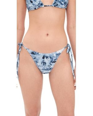GOOD AMERICAN String Bikini Bottoms - Blue