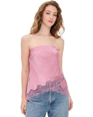 Cami NYC Odessa Strapless Silk Camisole - Red