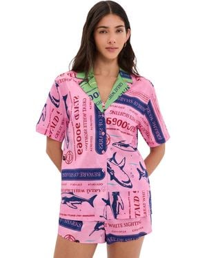 STAUD Kei Shirt - Red