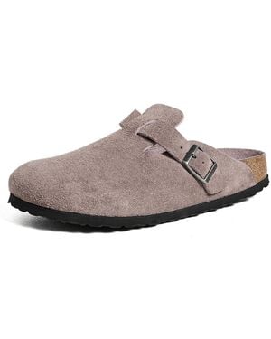 Birkenstock Boston Soft Footbed Tonal Clogs - Purple