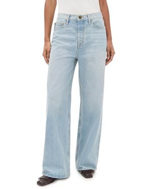 The Great The Slouch Wide Leg Jeans - Blue
