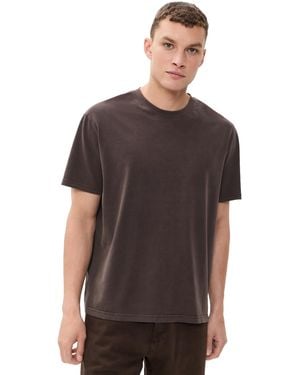 Marine Layer Relaxed Cloud 9 Sueded Jersey Tee - Black
