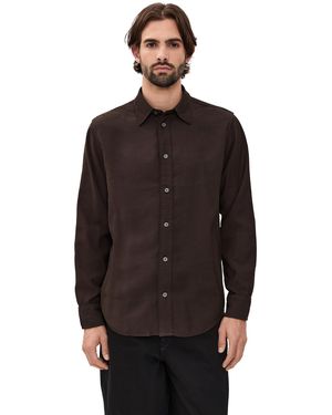 NN07 Colby Drapey Shirt - Black