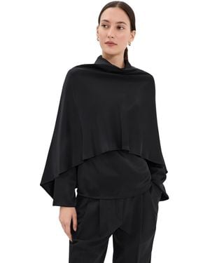 Rohe Satin Cape Top - Black