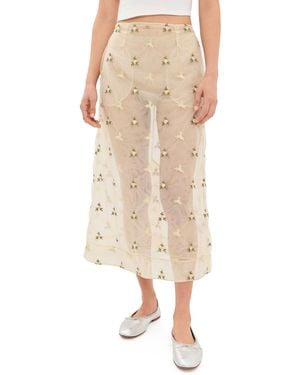 Simone Rocha Ripple Skirt - Natural