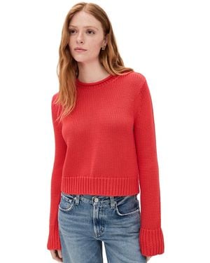 La Ligne Solid Mini Marina Sweater - Red