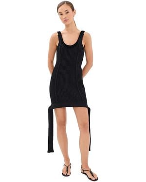 AISLING CAMPS Obi Slip Dress - Black