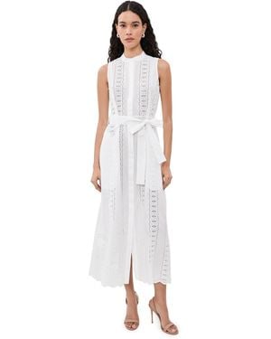 Hevron Sia Dress - White