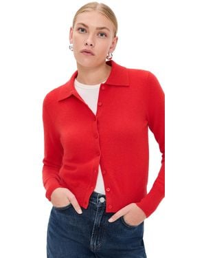White + Warren Cashmere Collared Cardigan