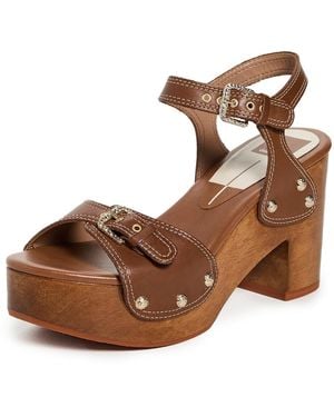 Dolce Vita Yandy Platform Sandals - Brown