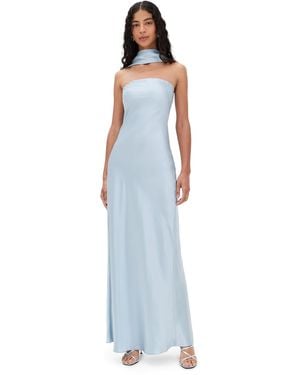 Misha The Lilia Satin Dress - Blue