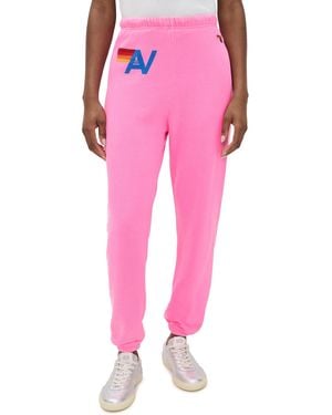 Aviator Nation Logo Sweatpants - Pink