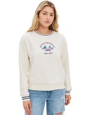 Levi's Graphic Heritage Sport Crew Sweatshirt - White