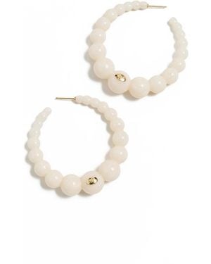 Gas Bijoux Acreole Earrings - White