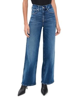 GOOD AMERICAN Soft Tech Good Petite Skate Wide Jeans - Blue