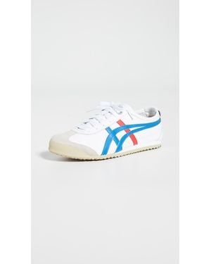 Onitsuka Tiger Mexico 66 Leather and Suede Low-Top Sneakers - Black