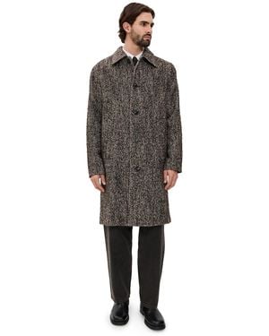 NN07 Franco Wool Overcoat - Black