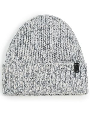 Vince Chunky Marl Hat - White