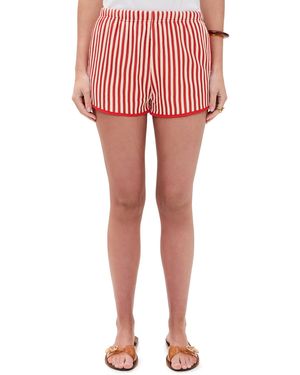 Bailey Rose Stripe Shorts - Red