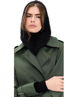 Vince Brushed Cashmere Balaclava Hat - Black