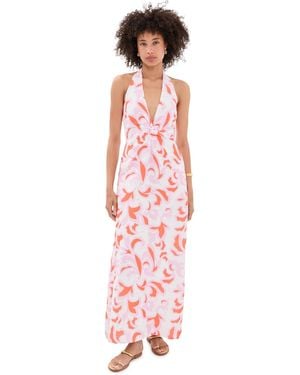 Seven Wonders Saga Maxi Dress - Red