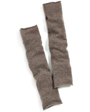 Lisa Yang Aspen Arm Cashmere Warmers - White