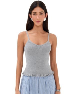 Le Bos Ribbed Tank - Black