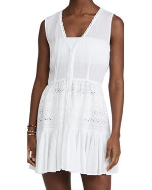 Playa Lucila Eyelet Mini Dress - White